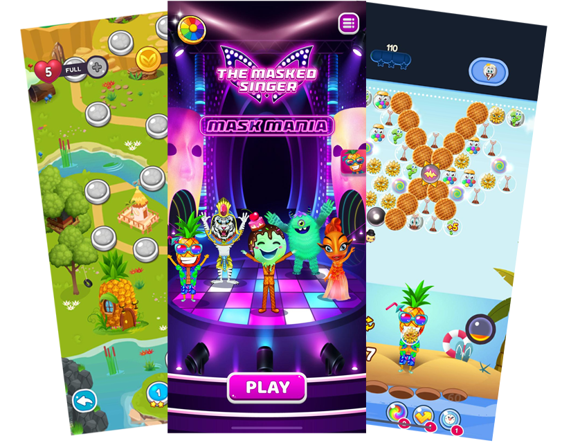 Screenshot of the Mask Mania on mobile